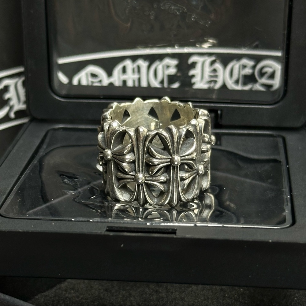 Chrome Hearts Silver Cemetery Ring